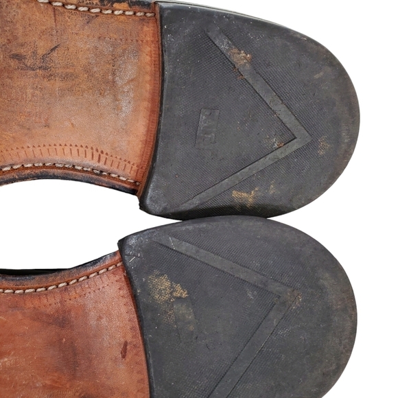 Allen Edmonds Halsted Monk Strap Dress Shoes Mens 10.5 D Medium Black Leather - Picture 10 of 12